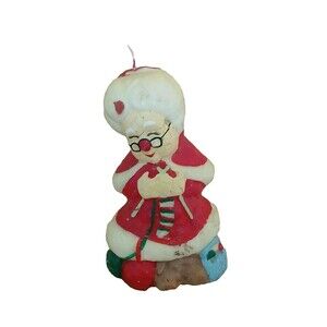 Mrs. Claus Candle Holiday Christmas Decoration
